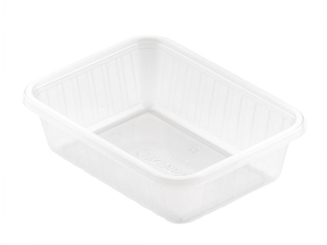 DUNI Matbehållare, Fixpack, 350 ml, engångsbruk, 146 x 110 x 6 mm, genomskinlig 50/fp | Kök och servering - Matförvaring - Plastformar och skålar | Kontorsexperten