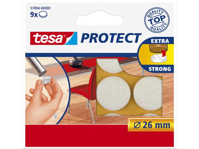 tesa® Möbeltassar 26mm 9/fp | Skolmöbler och inredning - Ljudabsorbenter - Möbeltassar | Kontorsexperten