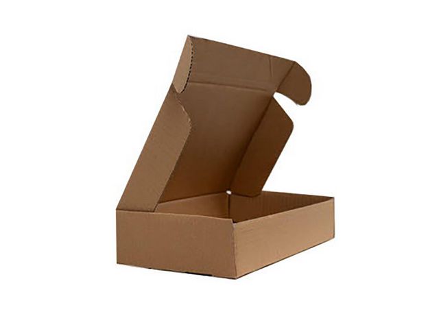 BOXON Självlåsande låda 320x270x65mm | Emballage och lagerutrustning - Lådor och well - E-handelslådor | Kontorsexperten