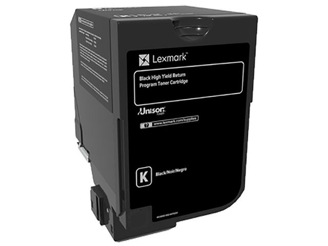 Lexmark Toner 74C2HK0 svart | Toner och bläck - Tonerkassetter - Toner Lexmark | Kontorsexperten