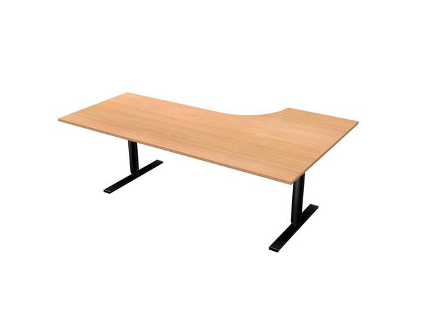 LANAB DESIGN Skrivbord El Vänster 200x120cm boklam/svart