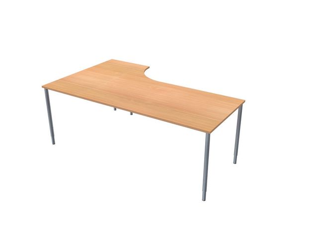 LANAB DESIGN Skrivbord frist H 2x1,2x0,8x0,6m bokl/grå