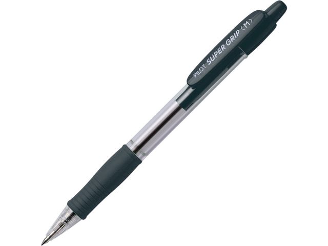 Pilot Kulpenna Super Grip 1,0mm Medium svart | Kontorsmaterial - Pennor - Kulpennor | Kontorsexperten
