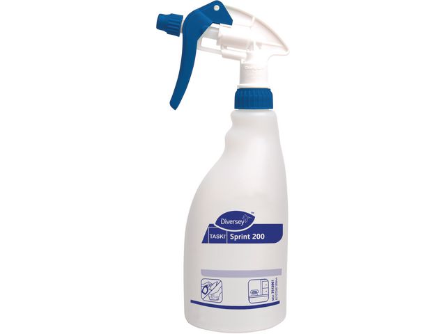 Produktfoto för Taski Sprayflaska för kemisk användning, Sprint 200 E1b-etikett för koncentrerad rengöringsvätska 500ml