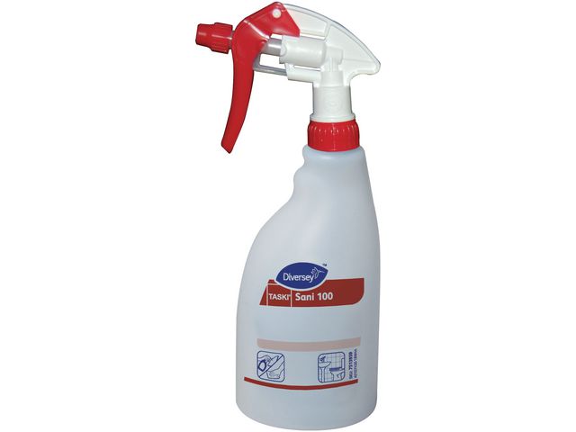 Produktfoto för Taski Sprayflaska för kemiska lösningar, Sani 100 W1b-etikett