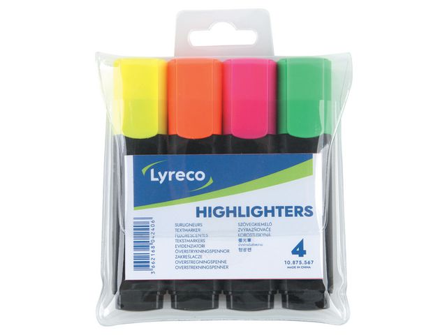 Lyreco Överstrykningspenna 2-5mm 4/fp | Kontorsmaterial - Pennor - Överstrykningspennor | Kontorsexperten