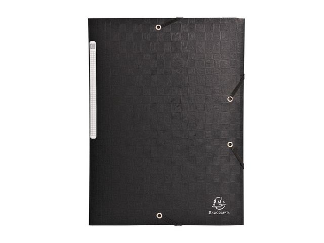 Exacompta Gummibandsmapp 3-klaff Nature Future® A4, 240 x 320 x 35 mm, presspan, svart | Kontorsmaterial - Mappar och plastfickor - Gummibandsmappar 3-klaff - Kartong | Kontorsexperten