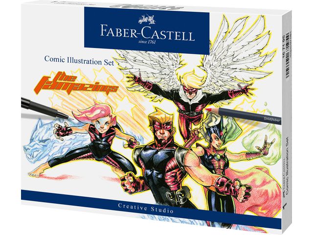 Faber-Castell Fiberpenna Artist Manga Set 15delar | Skola och förskola - Pennor och tillbehör - Fiberpennor - Special | Kontorsexperten