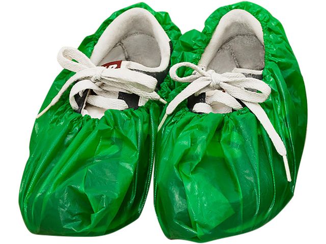 POLYNOVA Skoskydd 150 X 410 mm Grön 100/fp | Skyddsutrustning - Engångskläder - Skoskydd | Kontorsexperten