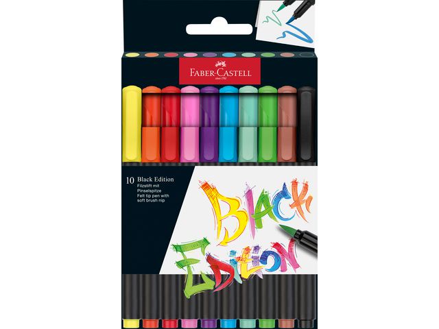Faber-Castell Fiberpenna Black Edition 10/fp | Skola och förskola - Pennor och tillbehör - Fiberpennor - Standard | Kontorsexperten