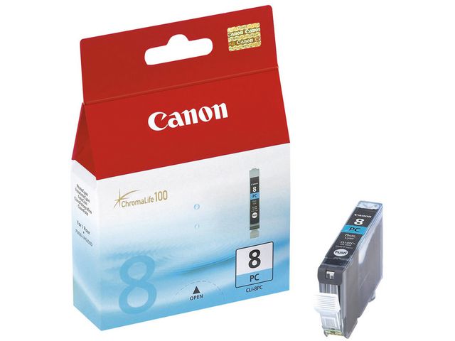 Canon Bläckpatron, PIXMA CLI-8 PC, 0624B001, ChromaLife100, fotocyan, singelförpackning | Toner och bläck - Bläckpatroner - Bläckpatroner Canon | Kontorsexperten