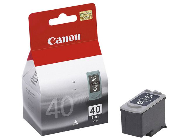 Canon Bläckpatron, PG-40, 0615B001, svart, singelförpackning | Toner och bläck - Bläckpatroner - Bläckpatroner Canon | Kontorsexperten