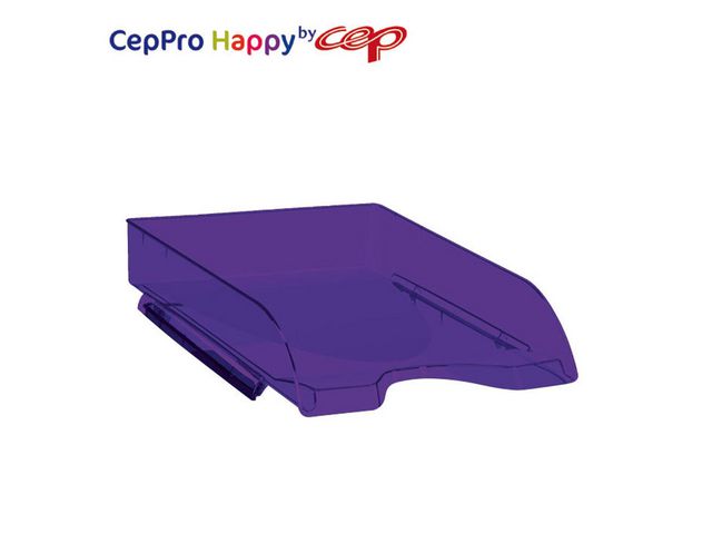 Cep Brevkorg, Happy 200+H, 348 x 257 x 66 mm, polystyren, mörklila | Kontorsmaterial - Till skrivbordet - Brevkorgar | Kontorsexperten
