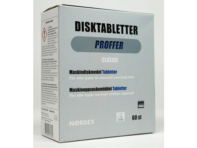 NORDEX Maskindisk Proffer tabs classic 60/fp | Städ och hygien - Diskrengöring - Maskindiskmedel | Kontorsexperten