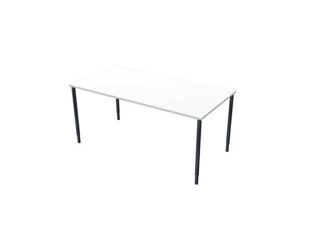 LANAB DESIGN Skrivbord fristående 160x80cm vitlam/svart | Kontorsmöbler och inredning - Bord och hurtsar - Skrivbord - Fasta | Kontorsexperten