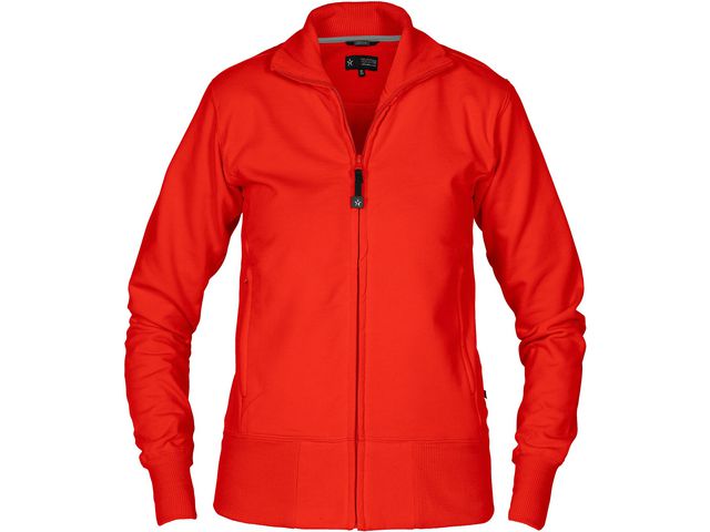 TEXSTAR Sweatjacka WC04 dam röd XS | Arbetskläder - Arbetströjor - Sweatshirts och koftor | Kontorsexperten