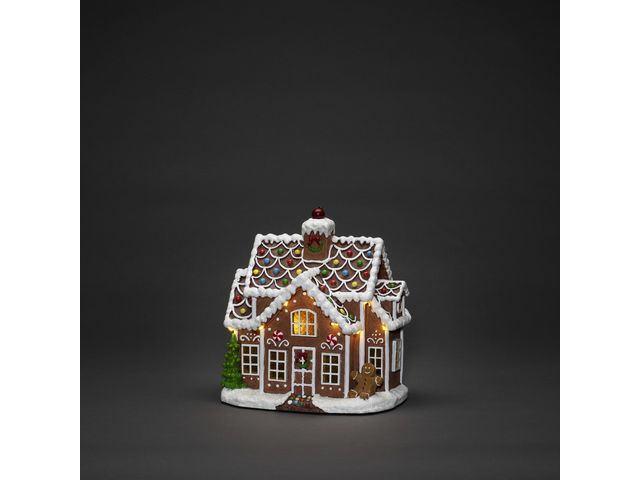 KONSTSMIDE Dekoration Pepparkakshus LED 25x27cm | Kontorsmöbler och inredning - Lampor och belysning - Dekorationsbelysning | Kontorsexperten