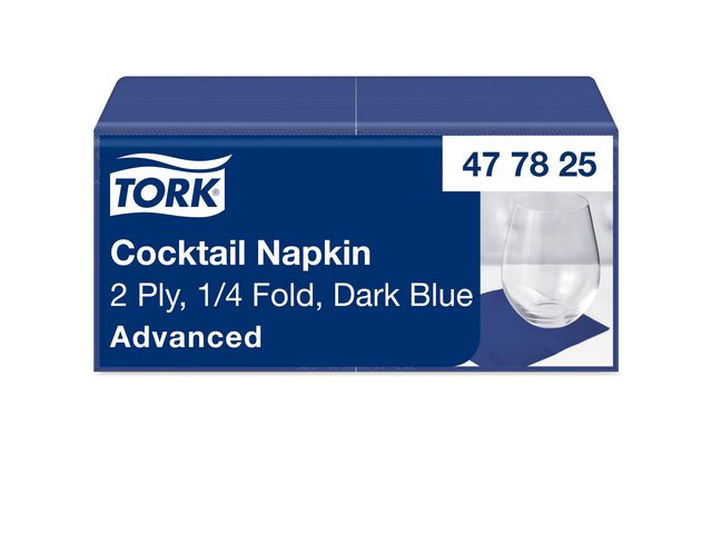 TORK Servett Cocktail 2-lags blå 200/fp | Kök och servering - Servetter och dukar - Servett - 2-lagers | Kontorsexperten
