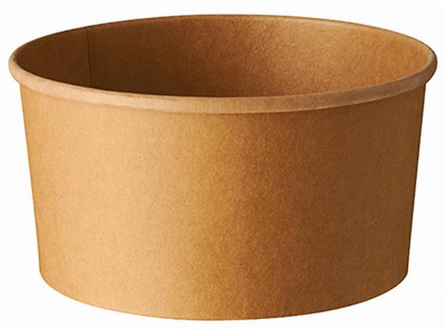 Produktfoto för Papstar 87914, Skål, Rund, Kartong, Brun, Monokromatiskt, 50 styck