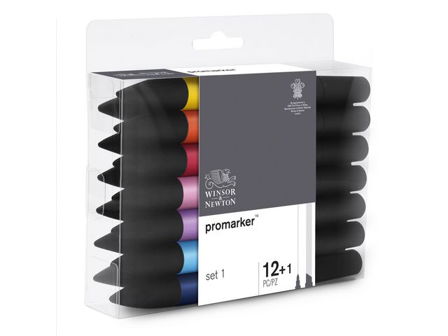 WINSOR & NEWTON Promarker Klara färger Fine/Broad 12/fp | Skola och förskola - Pennor och tillbehör - Fiberpennor - Special | Kontorsexperten