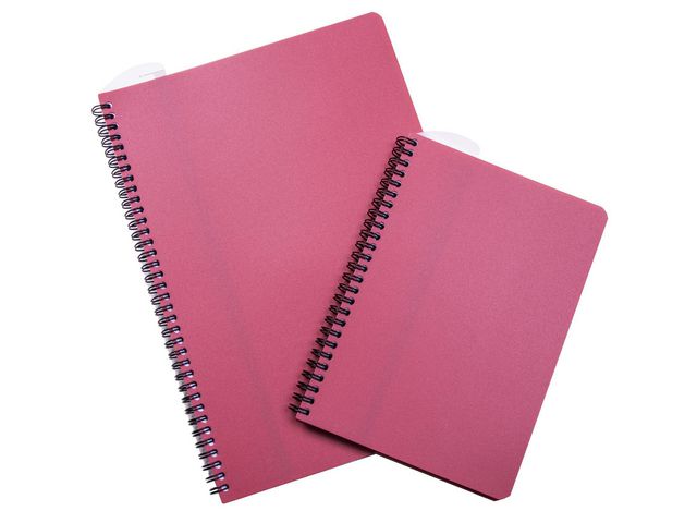 Anteckningsblock PP A5 90blad linjerat röd | Kontorsmaterial - Block och anteckningsböcker - Anteckningsblock | Kontorsexperten