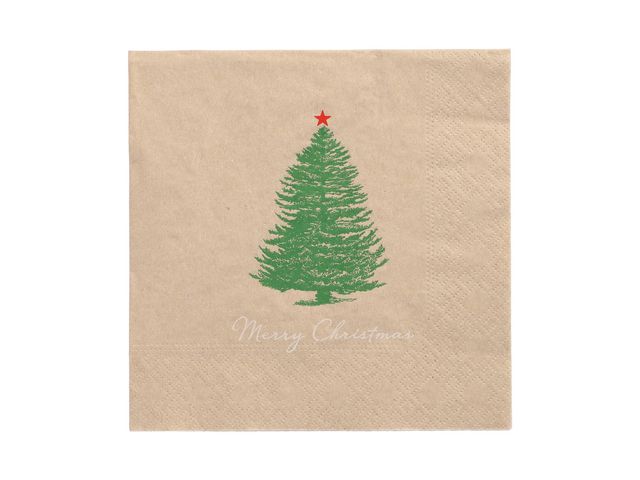 PAPSTAR Servett Christmas 3-lags natur 33x33cm 20/fp | Kök och servering - Servetter och dukar - Servett - 3-lagers | Kontorsexperten