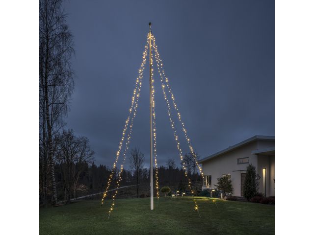 KONSTSMIDE Flaggstångsslinga LED 5x100 11m | Kontorsmöbler och inredning - Lampor och belysning - Ljusslingor | Kontorsexperten