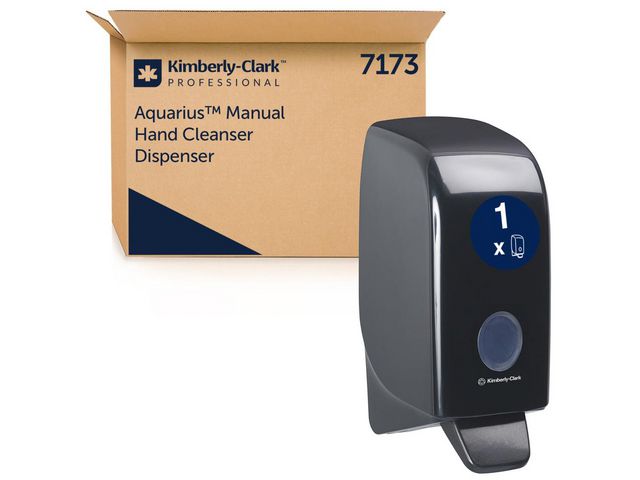AQUARIUS Dispenser 7173 tvål 1L svart | Städ och hygien - Tvål och hygien - Tvåldispensrar och -hållare | Kontorsexperten