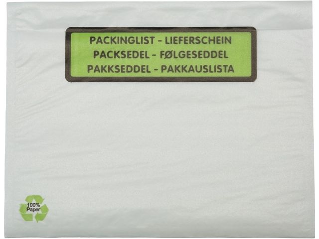 Packsedelskuvert papper C4 med tryck 500/fp | Emballage och lagerutrustning - Frakthandlingar - Packsedelkuvert | Kontorsexperten