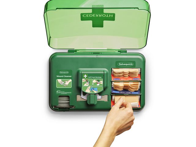 CEDERROTH Sårvårdsautomat Wound Care | Skyddsutrustning - Första Hjälpen - Stationer och tavlor | Kontorsexperten