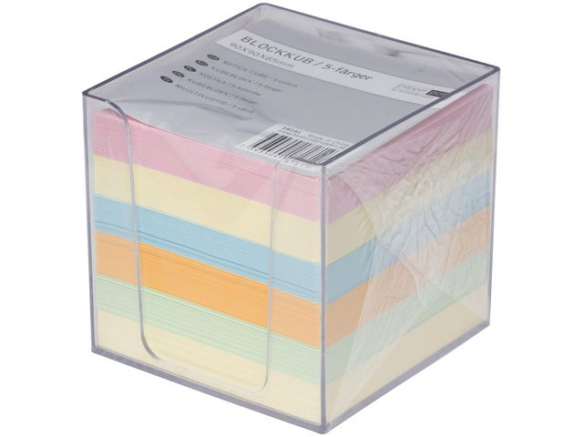 pepper pot Blockkubhållare 90x90mm 850 ark färgat papper | Kontorsmaterial - Block och anteckningsböcker - Blockkuber | Kontorsexperten