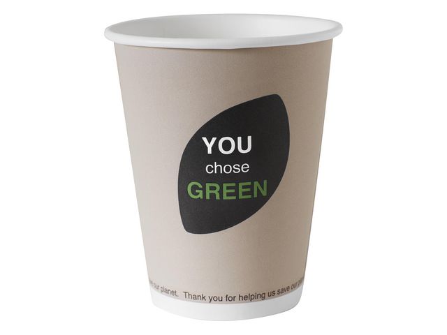 BioPak Bägare Papper 35cl 50/fp | Kök och servering - Engångsartiklar - Pappersbägare | Kontorsexperten