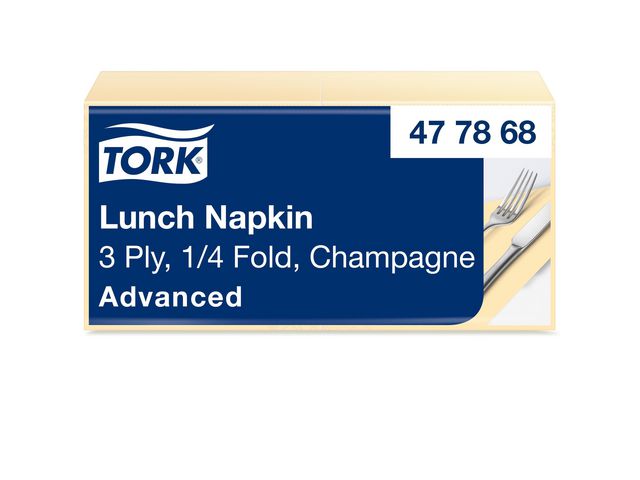 TORK Servett Lunch Mjuk 3-lags champagne 150/fp | Kök och servering - Servetter och dukar - Servett - 3-lagers | Kontorsexperten