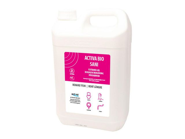 Activa Sanitetsrengöring BIO Sani 5l | Städ och hygien - Rengöringsmedel - Sanitetsrent | Kontorsexperten