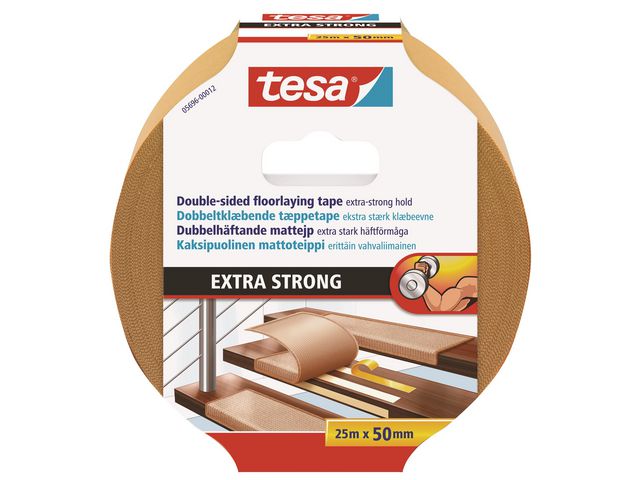 tesa® Mattejp 5696 Extra Strong 50mmx25m | Emballage och lagerutrustning - Packtejper - Dubbelhäftande tejp | Kontorsexperten