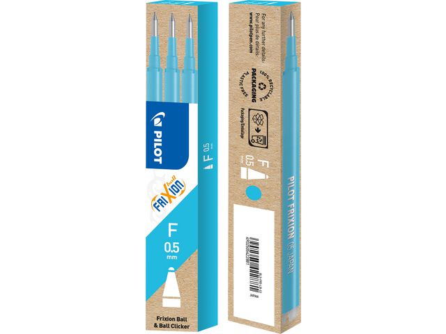 Pilot Refill Frixion 0,5mm lj.blå 3/fp | Kontorsmaterial - Pennor - Pennpatroner | Kontorsexperten