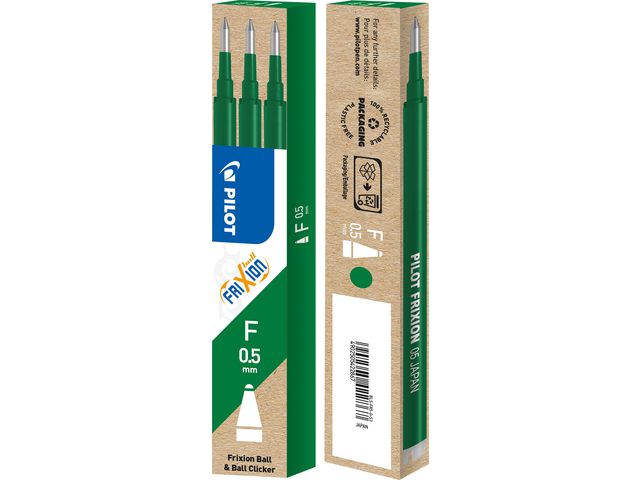 Pilot Refill Frixion 0,5mm grön 3/fp | Kontorsmaterial - Pennor - Pennpatroner | Kontorsexperten