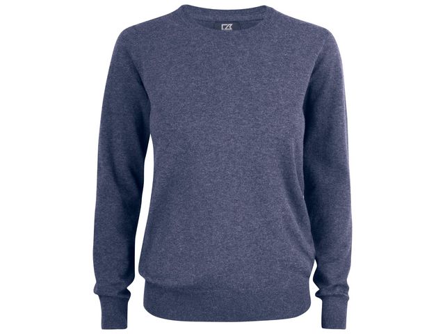 CUTTER & BUCK Tröja Oakville dam blåmelange XL | Yrkeskläder - Uniform - Stickat | Kontorsexperten