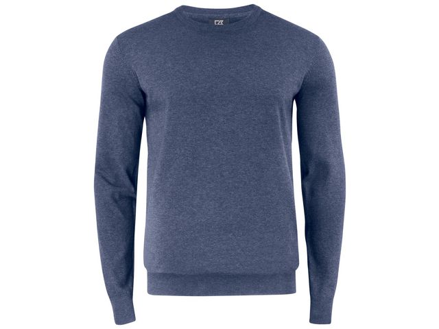 CUTTER & BUCK Tröja Oakville blåmelange 2XL | Yrkeskläder - Uniform - Stickat | Kontorsexperten