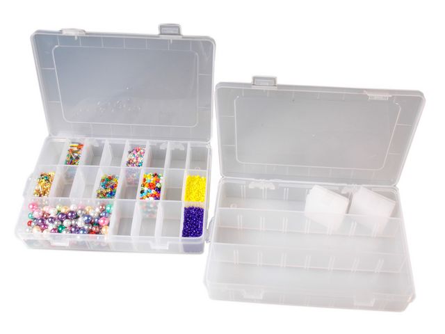 Pysselförvaringslåda, 200 x 130 mm, plast | Skola och förskola - Hobbymaterial - Verktyg och förvaring | Kontorsexperten