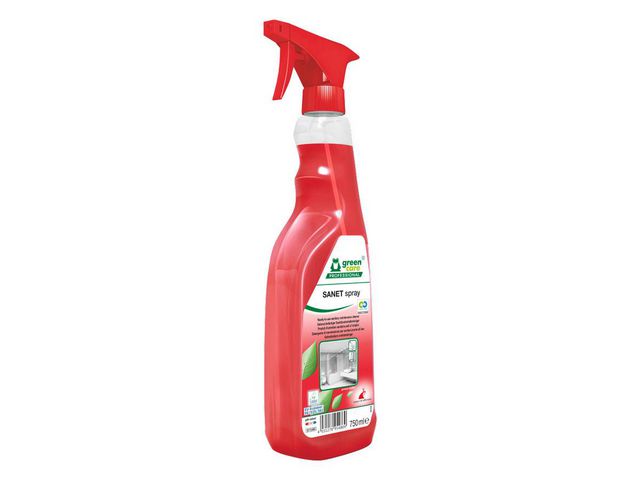 Sanitetsrent SANET sanicid spray 750ml | Städ och hygien - Rengöringsmedel - Sanitetsrent | Kontorsexperten