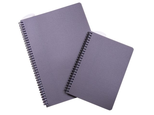 Anteckningsblock PP A5 90blad linjerat grå | Kontorsmaterial - Block och anteckningsböcker - Anteckningsblock | Kontorsexperten