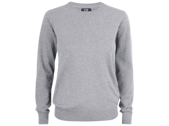 CUTTER & BUCK Tröja Oakville dam gråmelange M | Yrkeskläder - Uniform - Stickat | Kontorsexperten