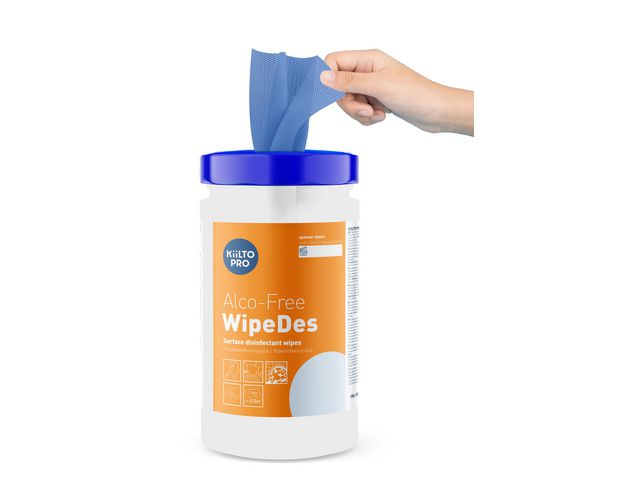 KiiLTO PRO Ytdesinfektion våtservett WipeDes alkoholfri | Städ och hygien - Tvål och hygien - Våtservetter | Kontorsexperten