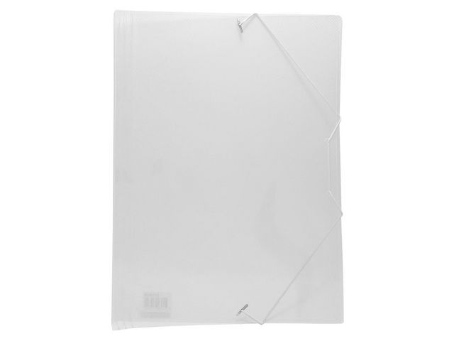 Gummibandsmapp plast A4 transparent | Kontorsmaterial - Mappar och plastfickor - Gummibandsmappar 3-klaff - Plast | Kontorsexperten