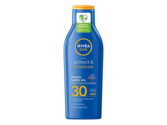 NIVEA Solskyddskräm Protect & Moisture 30 200ml | Sjukvård och omsorg - Hygien - Solskydd | Kontorsexperten
