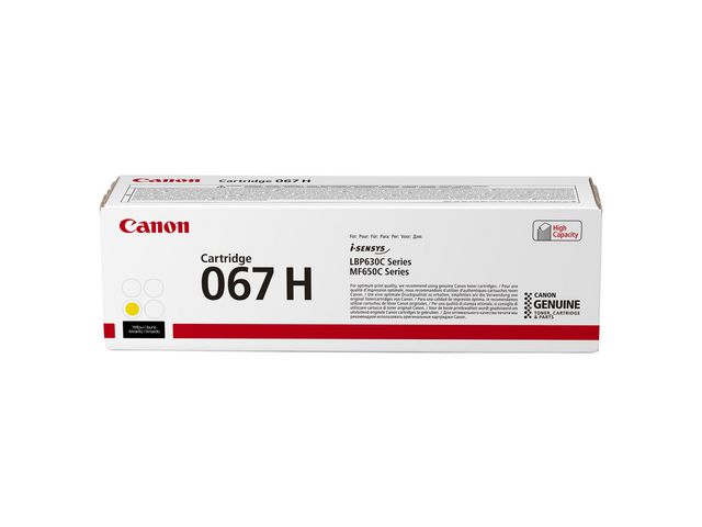 Canon Toner 067H 2,35K gul | Toner och bläck - Tonerkassetter - Toner Canon | Kontorsexperten