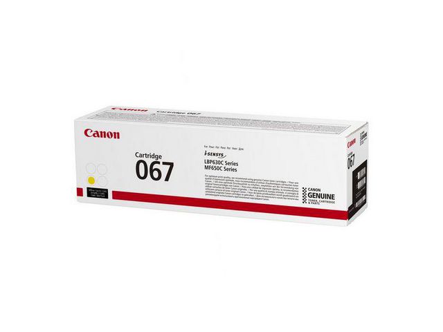 Canon Toner 067 1,25K gul | Toner och bläck - Tonerkassetter - Toner Canon | Kontorsexperten