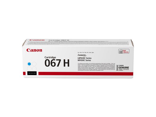 Canon Toner 067H 2,35K cyan | Toner och bläck - Tonerkassetter - Toner Canon | Kontorsexperten
