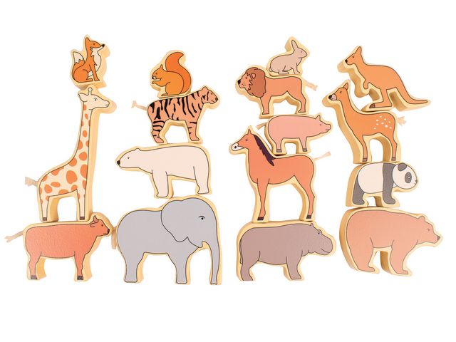 MYPAUZE Djur i trä byggbara 16/fp | Skola och förskola - Lekmaterial - Bygglek, konstruktion och mosaik | Kontorsexperten